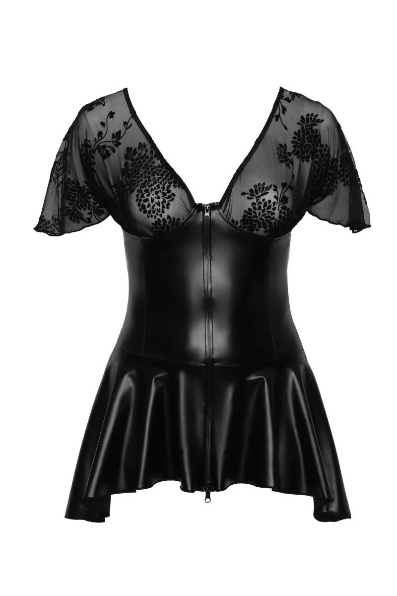 Mini-robe wetlook F267 - LUXURY ALLEY dessous