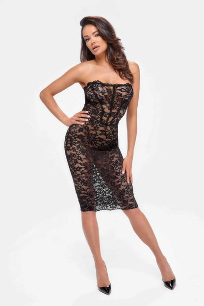 Robe transparente F301 Catalyst - LUXURY ALLEY dessous