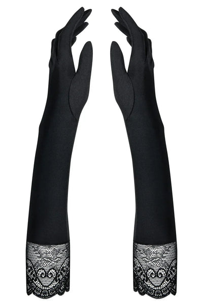 Gants satinés Miamor par Obsessive