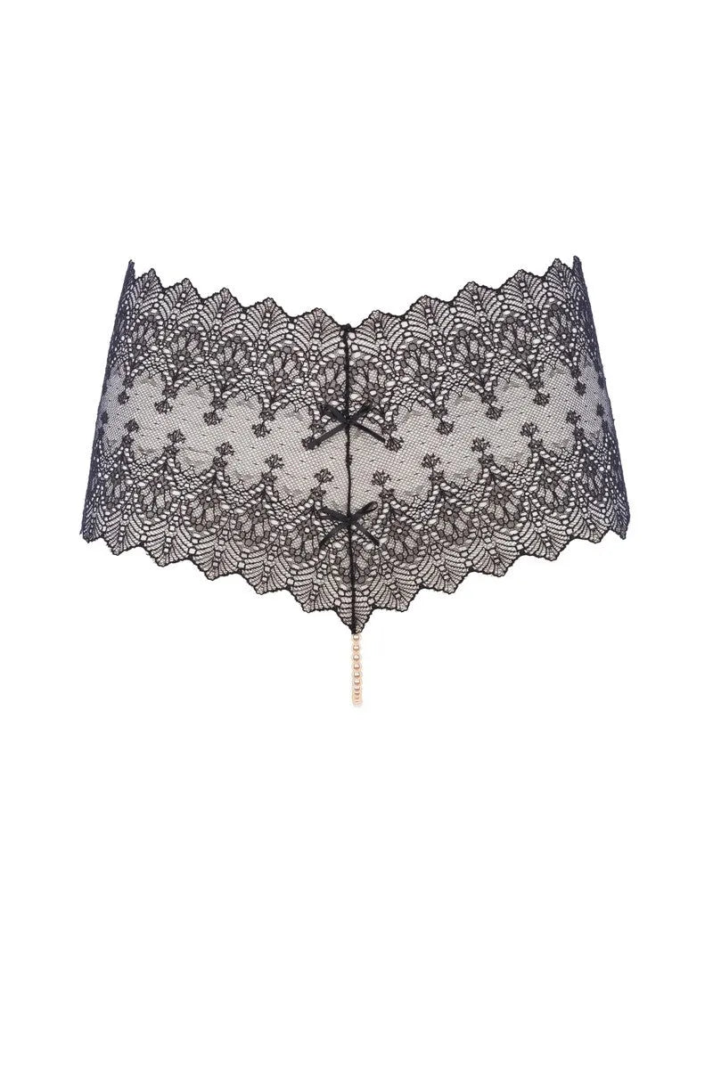 String perles Geneva noir - LUXURY ALLEY dessous