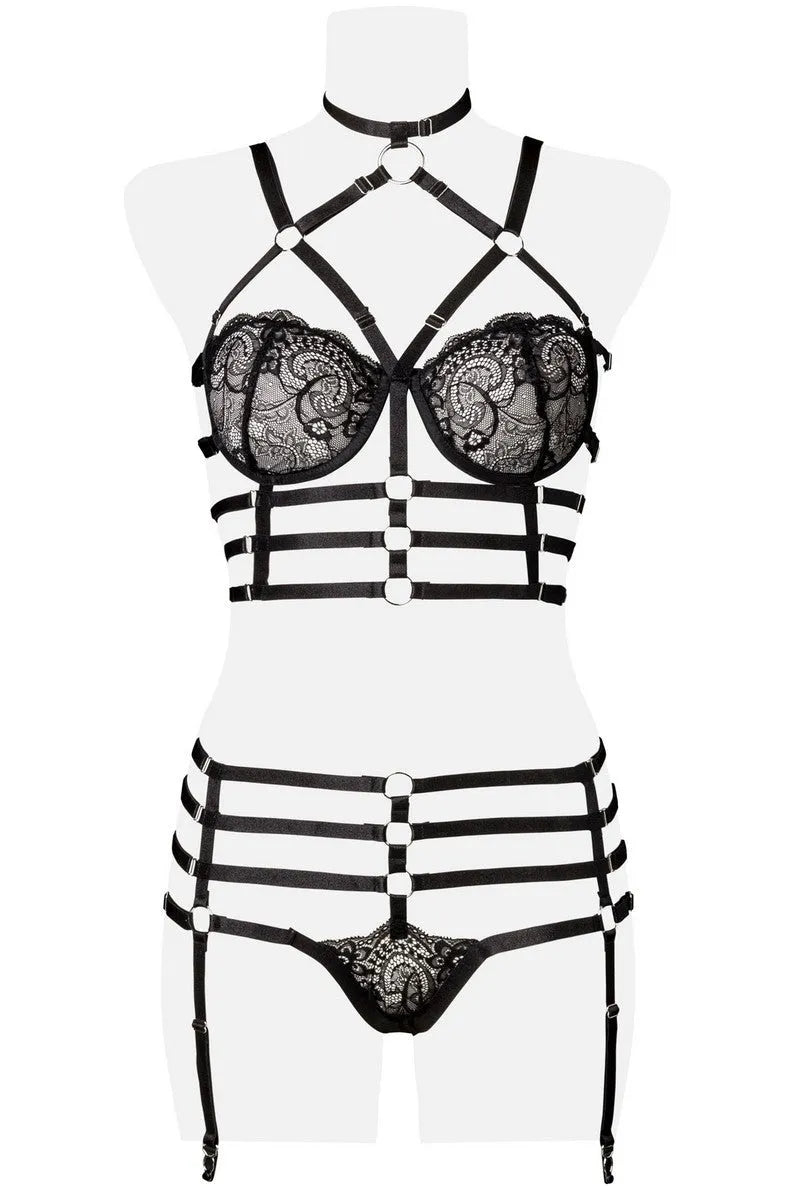 Ensemble harnais et dentelle - LUXURY ALLEY dessous