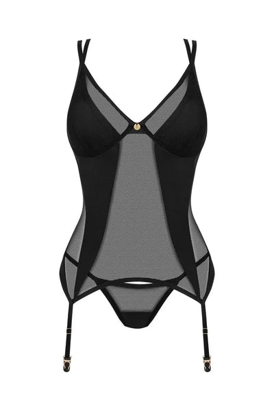 Guêpière transparente Nesari par Obsessive