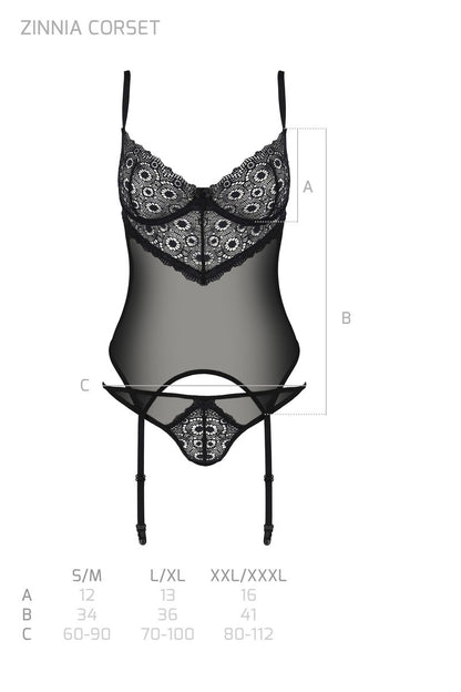 Guêpière Zinnia par Passion Lingerie