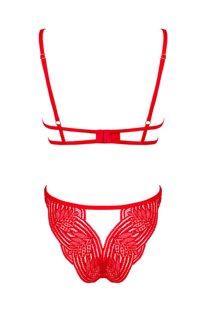 Ensemble rouge Mellania - LUXURY ALLEY dessous