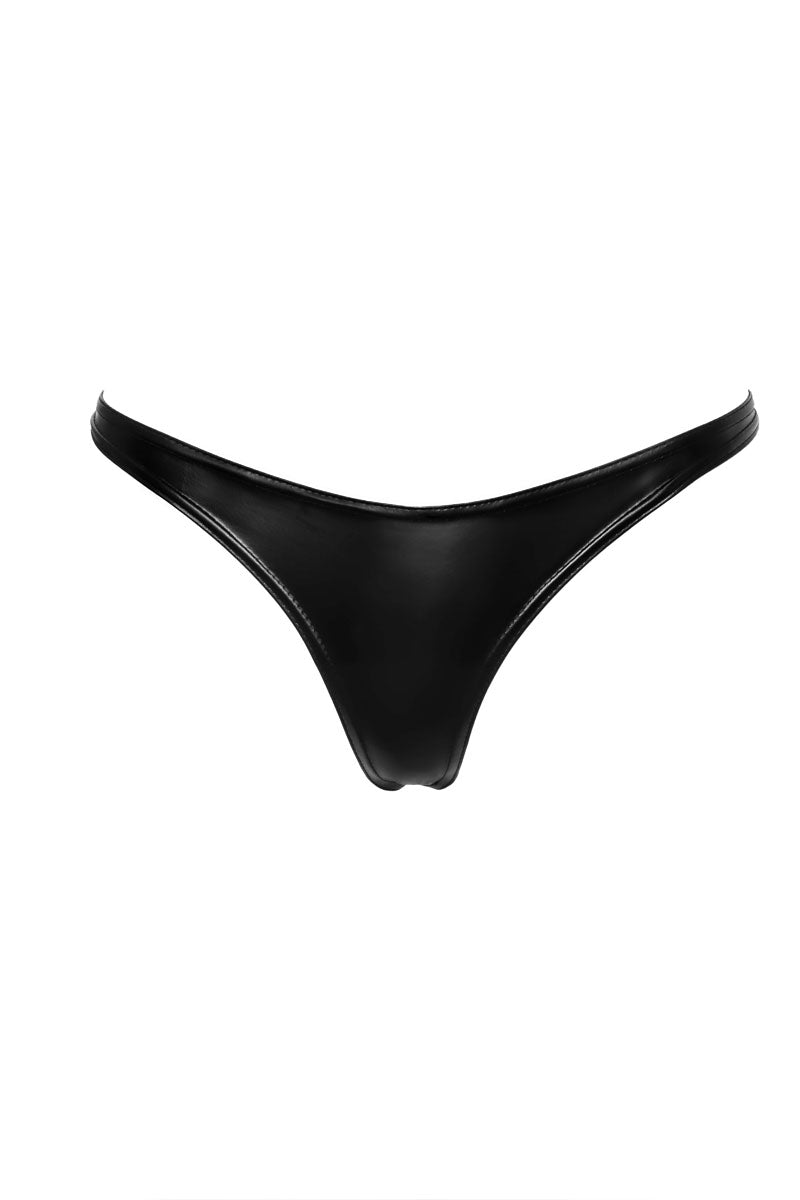 String échancré wetlook P010 - LUXURY ALLEY dessous