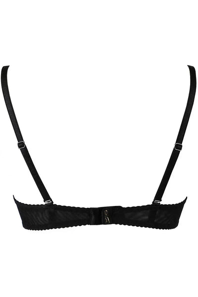 Soutien-gorge ouvert à fleurs V-10011 par Axami