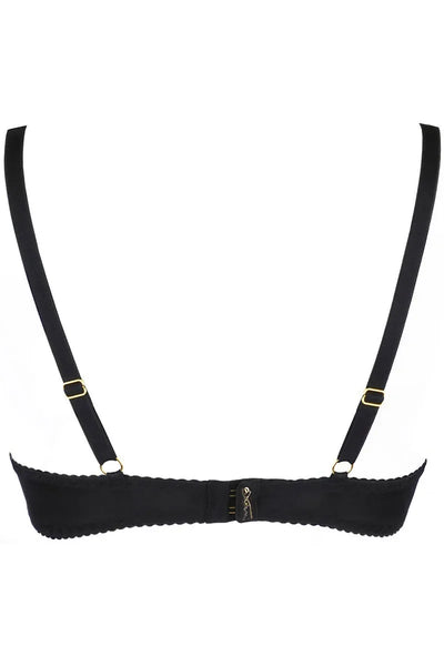 Soutien-gorge ouvert noir V-9781 par Axami