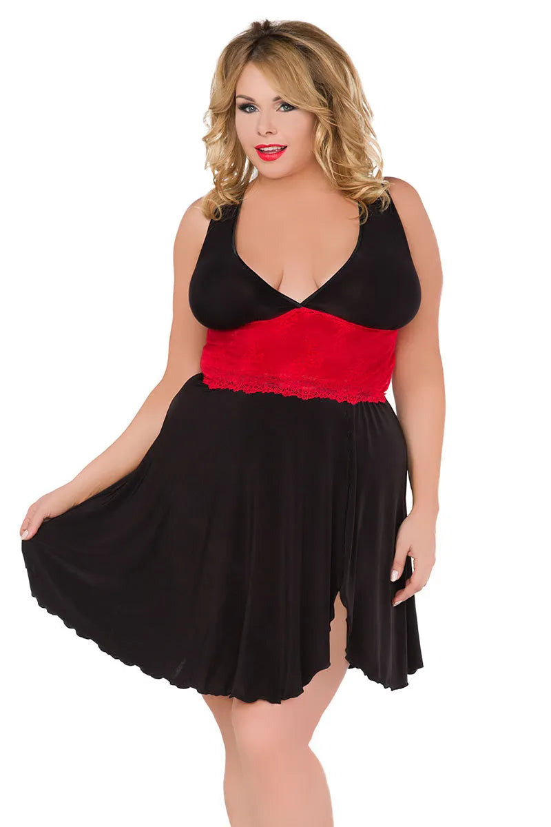 Robe grande taille Z5036 par Andalea