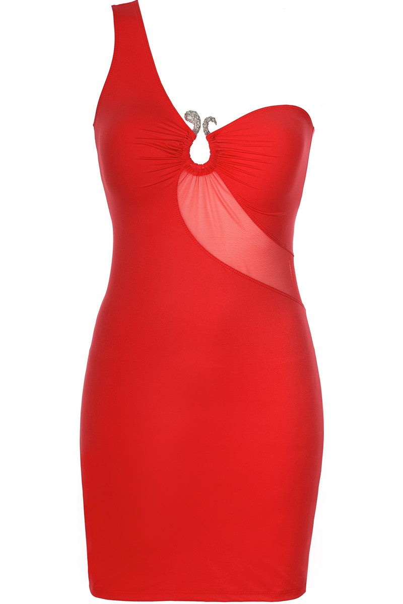 Robe rouge V-9089 par Axami