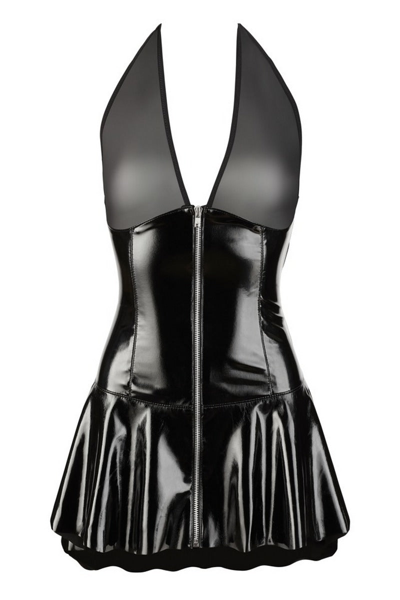 Robe vinyle zip sexy par Black Level