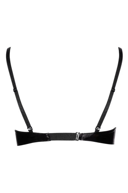 Soutien-gorge vinyle noir par Black Level