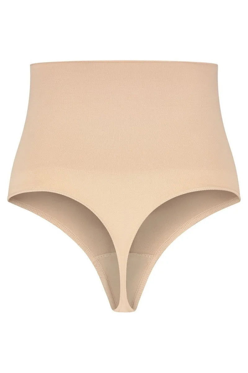 String taille haute sans couture beige - LUXURY ALLEY dessous