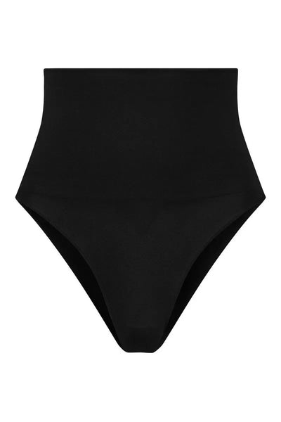 String taille haute sans couture noir par Bye Bra