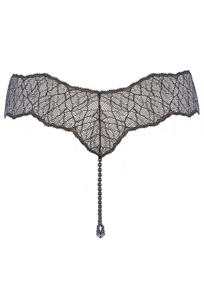 String Sydney Dark double noir - LUXURY ALLEY dessous