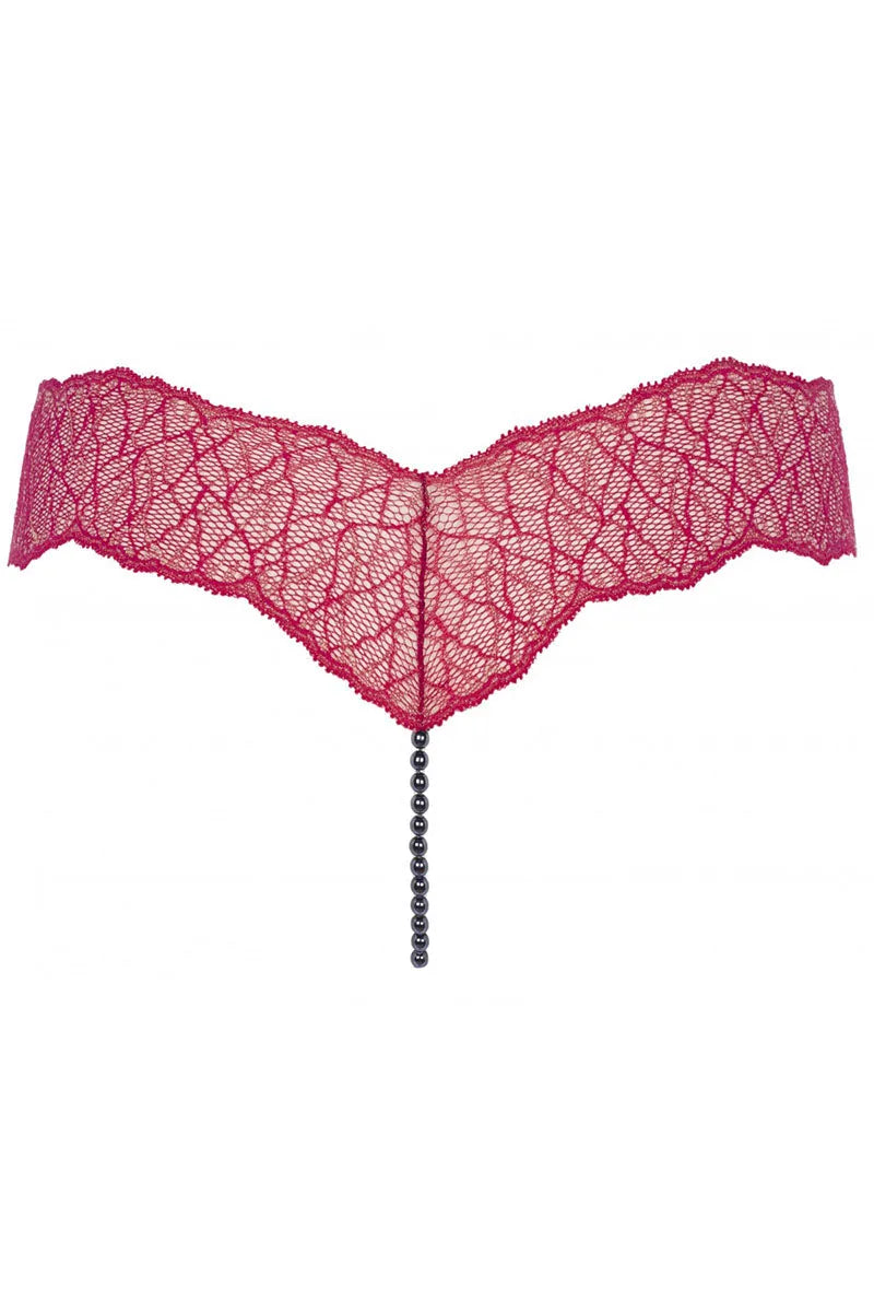 String Sydney Dark single rouge - LUXURY ALLEY dessous