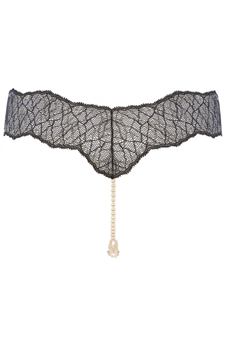 String Sydney double noir - LUXURY ALLEY dessous