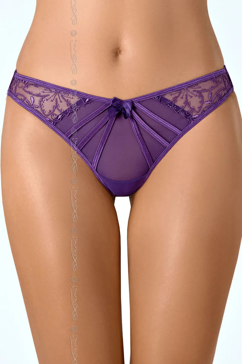 String violet V-8078 - LUXURY ALLEY dessous