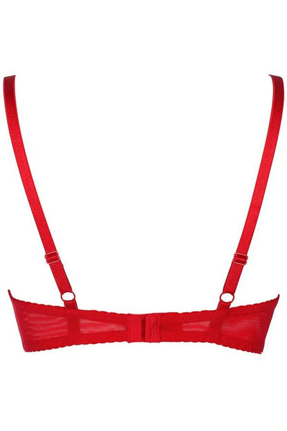 Soutien-gorge rouge V-8981 - LUXURY ALLEY dessous