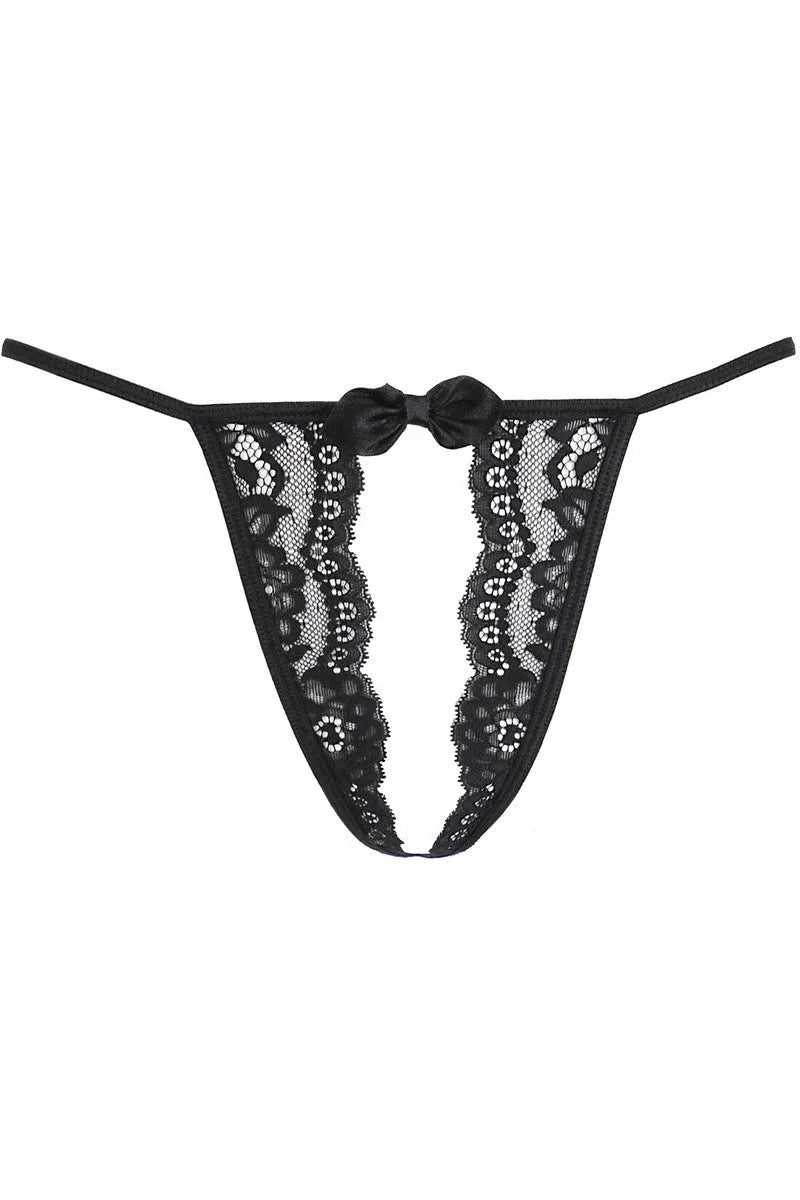 String fendu V-9818 - LUXURY ALLEY dessous